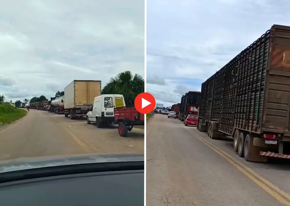 BR-364 segue interditada há 36 horas por moradores em Feijó