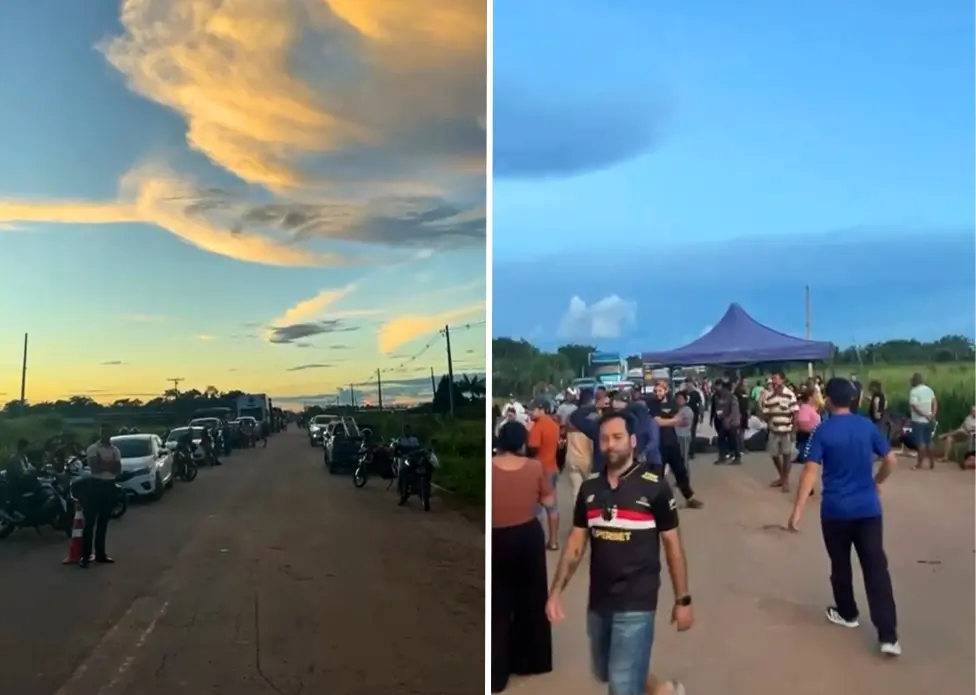 Após noite de bloqueio parcial, BR-364 segue fechada em Feijó neste sábado