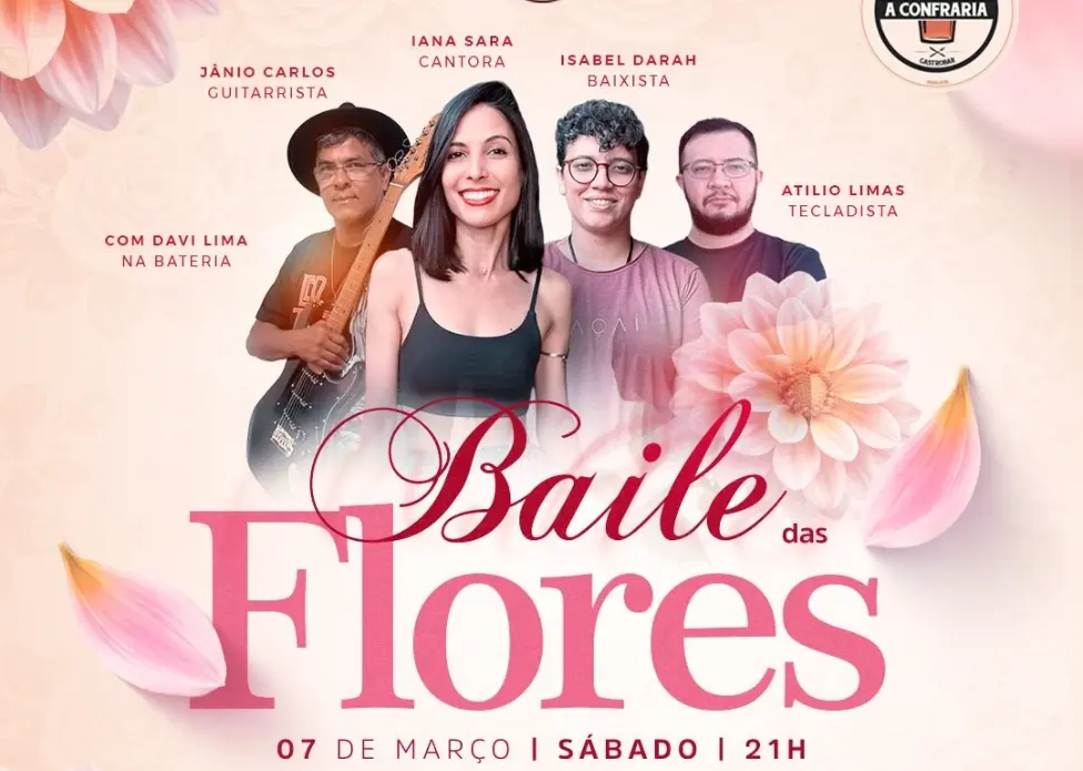 Baile das Flores celebra o Dia da Mulher com grandes sucessos da MPB em Rio Branco