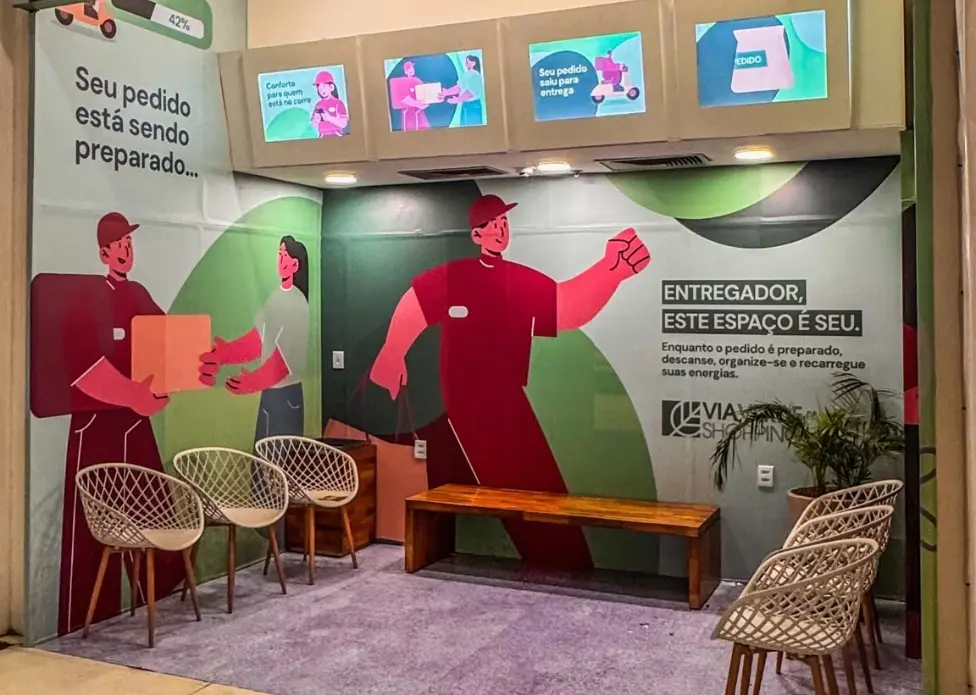 Shopping de Rio Branco abre espaço exclusivo para entregadores de delivery