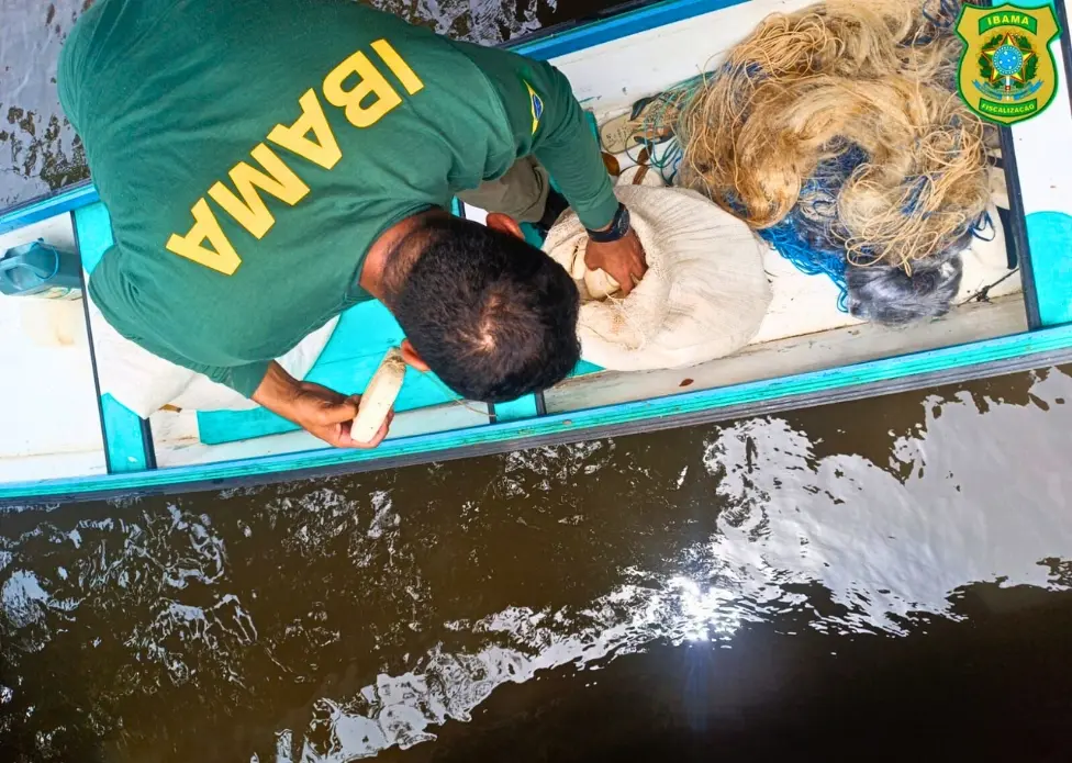 Mais de 60 redes de pesca foram apreendidas em operação em Cruzeiro do Sul