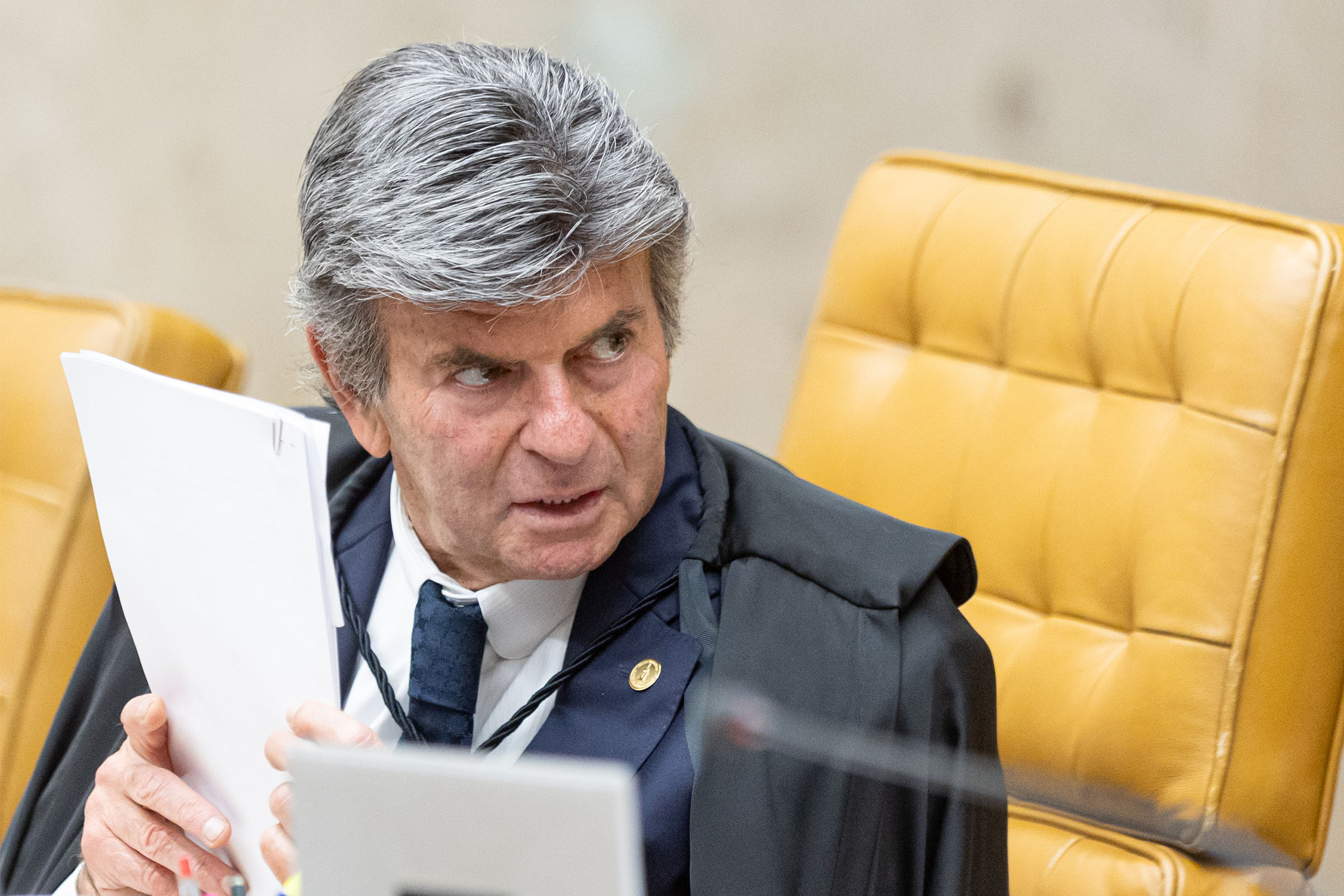 Fux participou de sessão no STF por videoconferência. Entenda