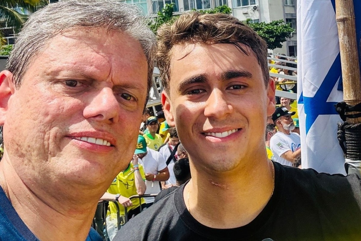 Nikolas é elogiado por Tarcísio em meio à troca de farpas com Eduardo