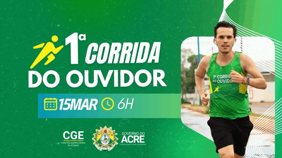 Controladoria-Geral do Acre abre inscrições para 1ª Corrida do Ouvidor
