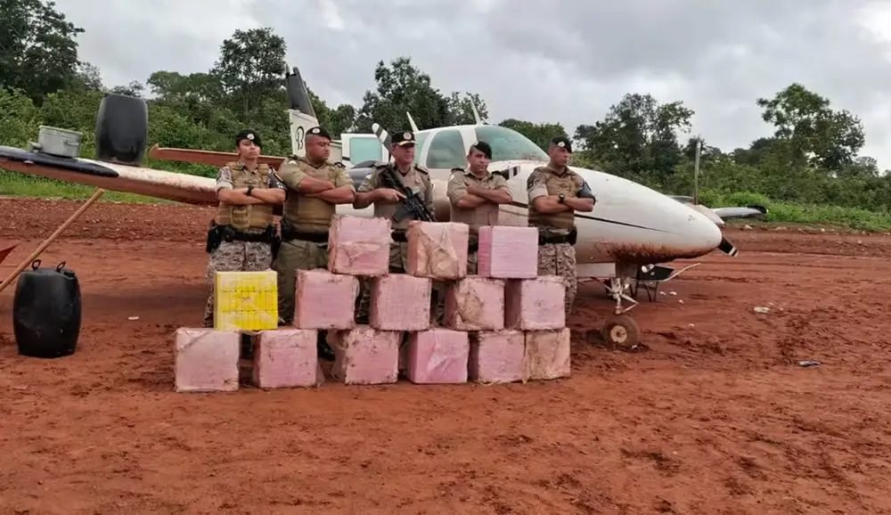 PM intercepta avião com 500 kg de pasta base e quatro suspeitos morrem em operação no Tocantins