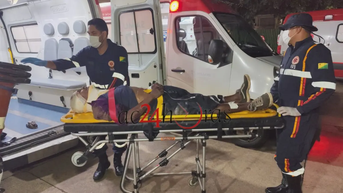 Homem é atacado duas vezes a golpes de ripa e fica ferido no bairro Joafra em Rio Branco; veja o vídeo