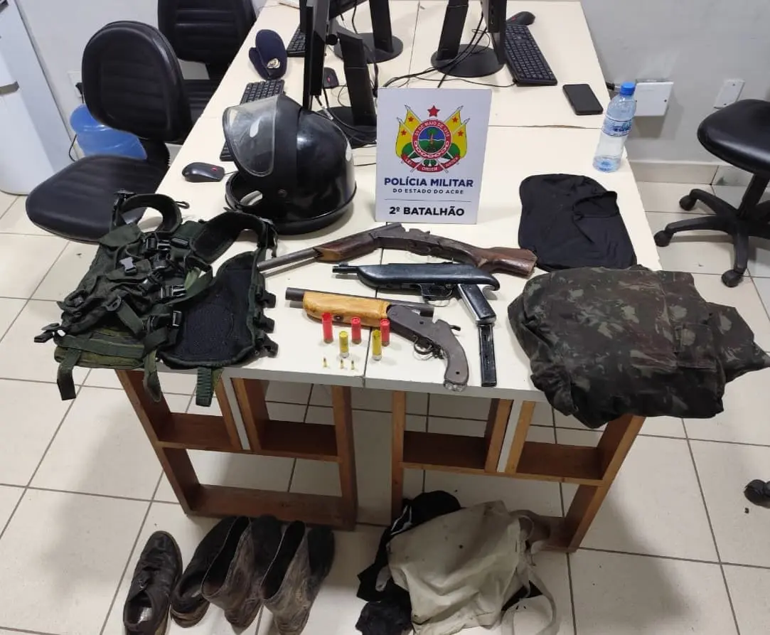 PM prende três homens e apreende armas após ataque a tiros no Taquari