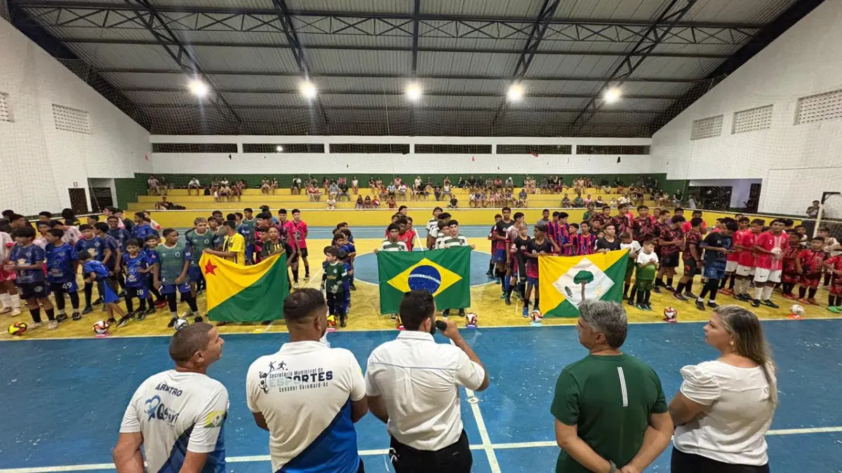 Campeonato de Futsal começa com grande público em Senador Guiomard