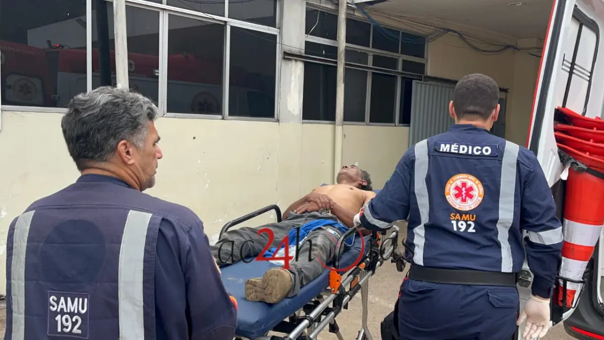 Motociclista fica ferido ao colidir com cachorro no Segundo Distrito