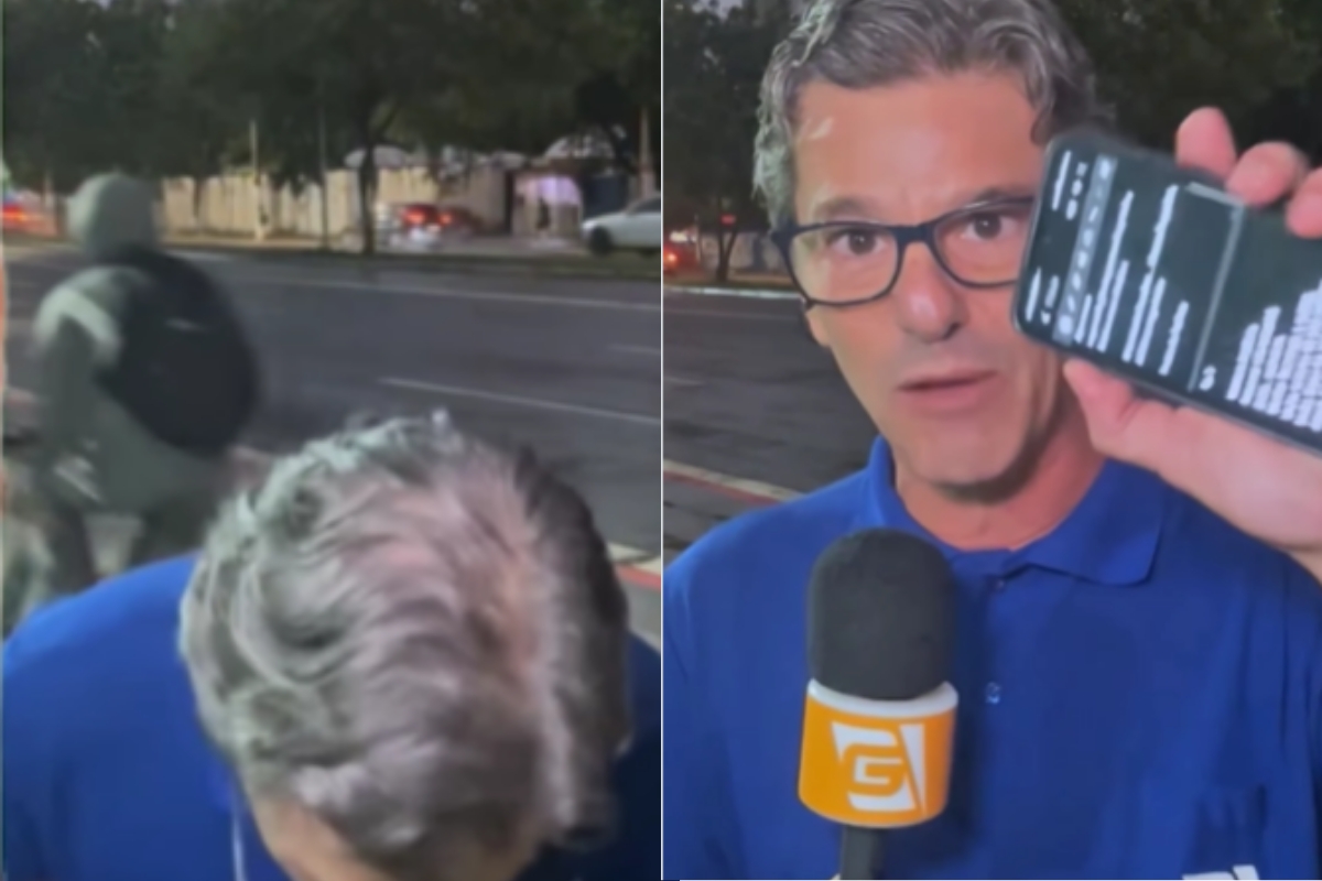 Repórter é vítima de tentativa de assalto ao vivo e atitude surpreende