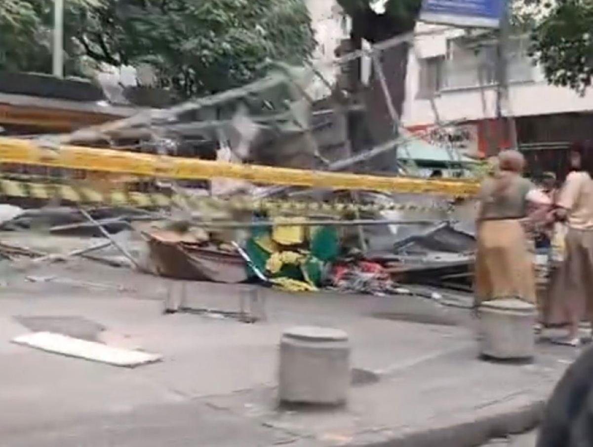 Queda de andaime mata mulher e fere outros dois em Copacabana