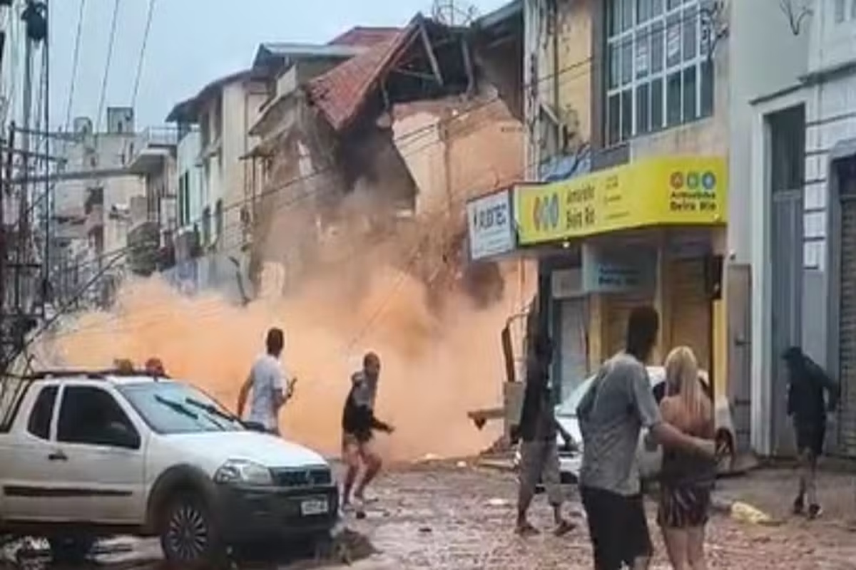 Veja imagens da destruição causada pela chuva em Juiz de Fora e em Ubá