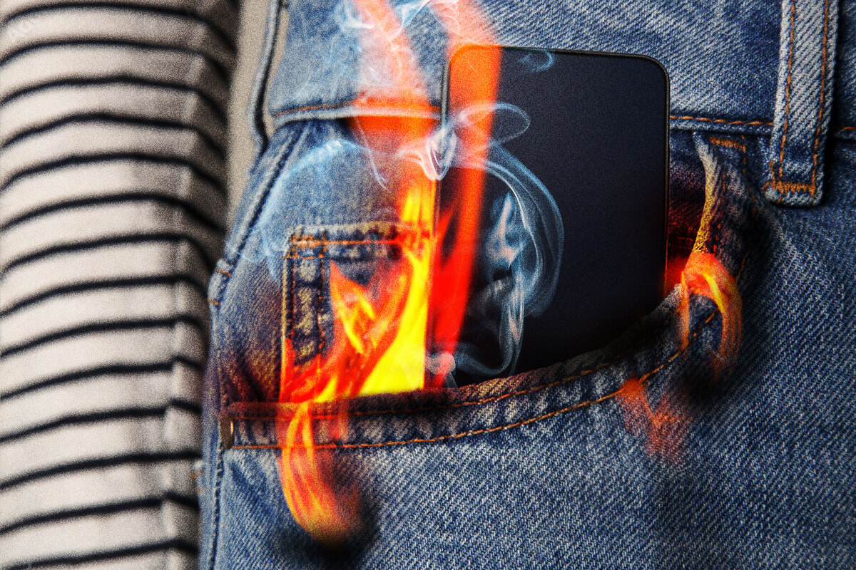 Homem cai de telhado e tem queimaduras após celular explodir no bolso