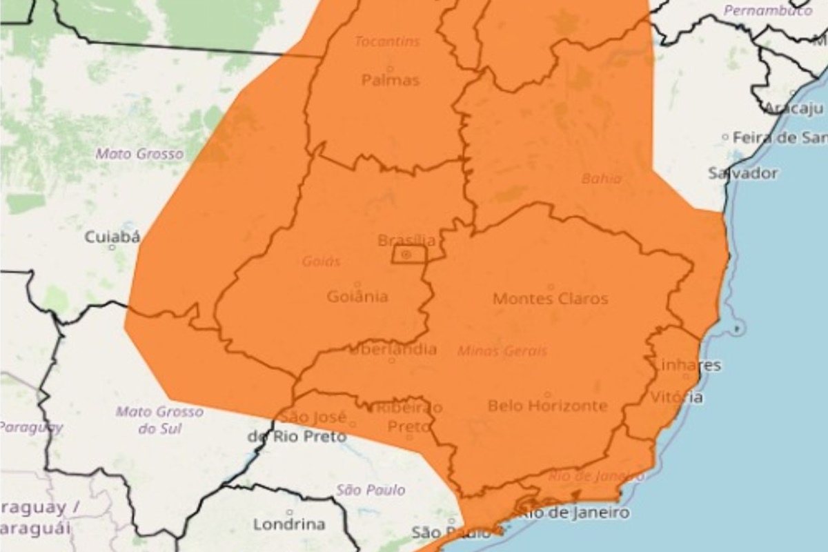 Minas Gerais está todo sob alerta de chuvas e ventos de até 100 km/h
