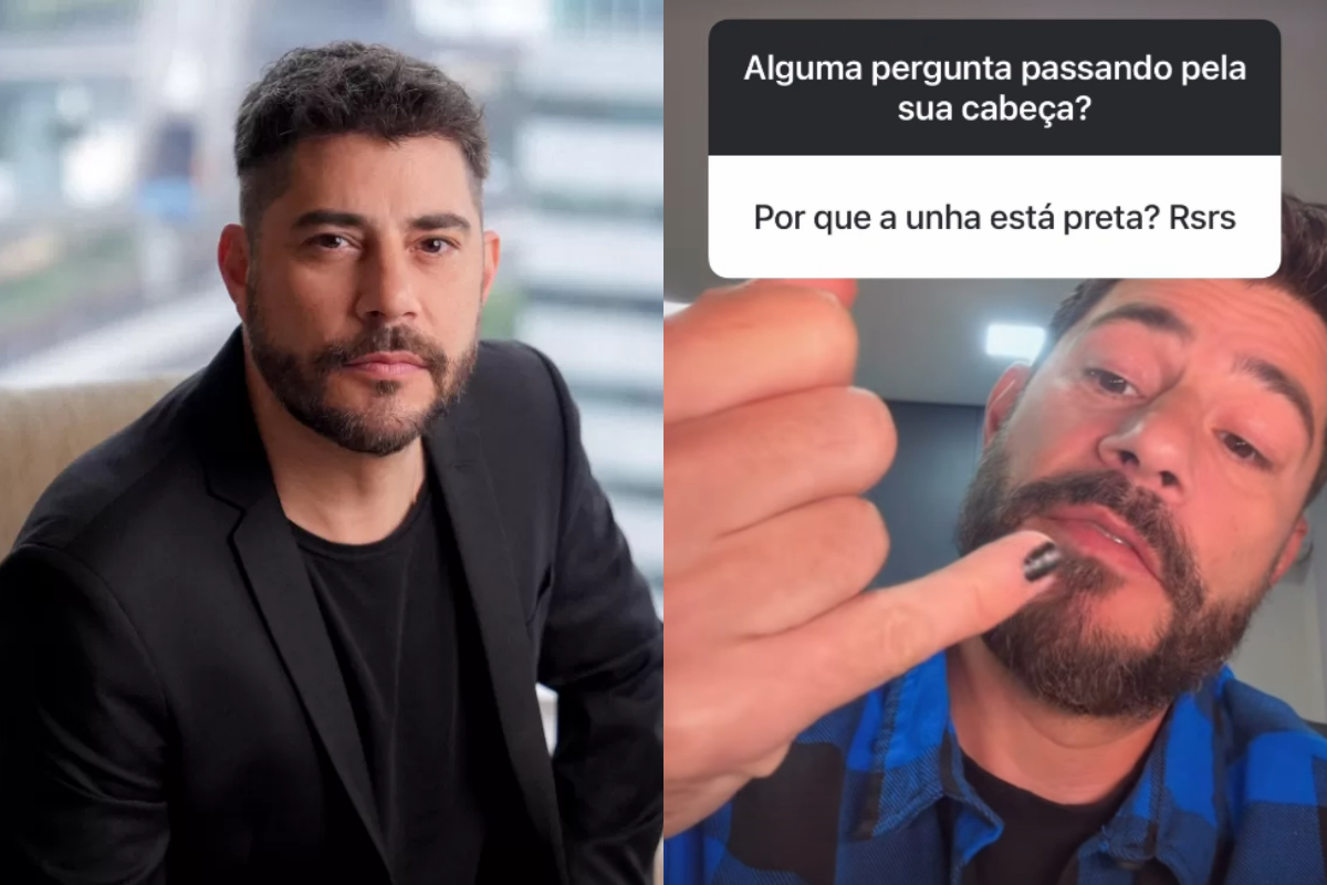 Evaristo Costa responde por que começou a pintar a unha