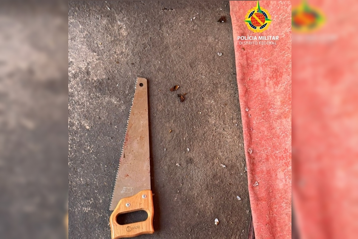 Homem é preso após tentar matar a própria mãe com serrote