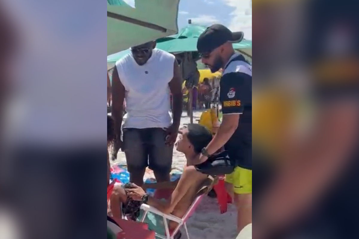 Veja momento em que chefe do CV é preso enquanto curtia praia no RJ. Vídeo
