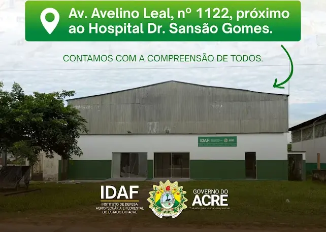 Idaf de Tarauacá muda de endereço durante reforma da sede e mantém atendimento à população